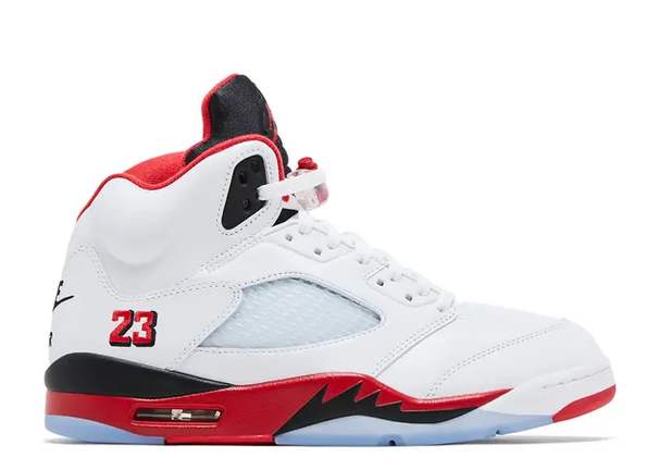 Air Jordan 5 Fire Red- Colorway: White/Fire Red/Black